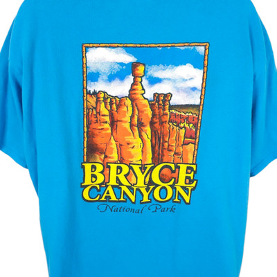 Bryce Canyon National Park T Shirt Mens Size 2XL Blue Travel Destination Tee