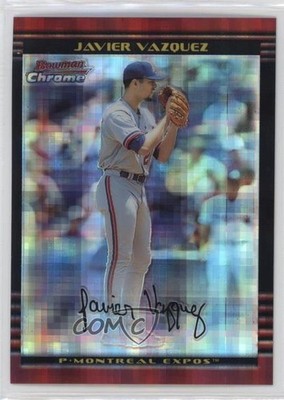 2002 Bowman Chrome X-Fractor 25/250 Javier Vazquez #107 0w7