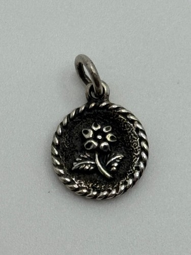 James Avery Charm Sterlingsilber nicht mehr produziert kleine runde Blume - Bild 2 von 8