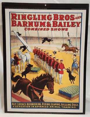 Ringling Brothers Barnum Bailey Circus Poster 1919 Alf Loyal's Astonishing Dogs
