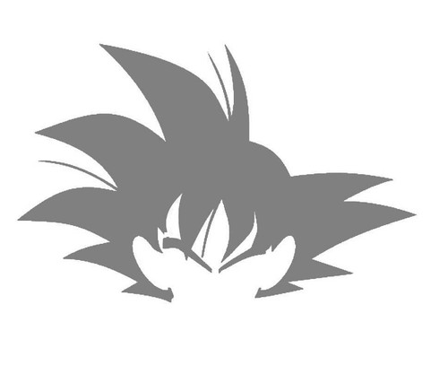 DIY Art Paint Reusable Stencil Silhouette - Dragon Ball Z Goku Head | eBay
