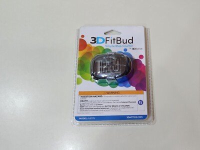 3D Fit Bud Simple Step Counter A420S Black with clip 3DActive