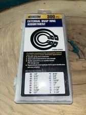 300 External Retainer Snap Rings Retaining Assortment Automotive Kit NEW/SEALED