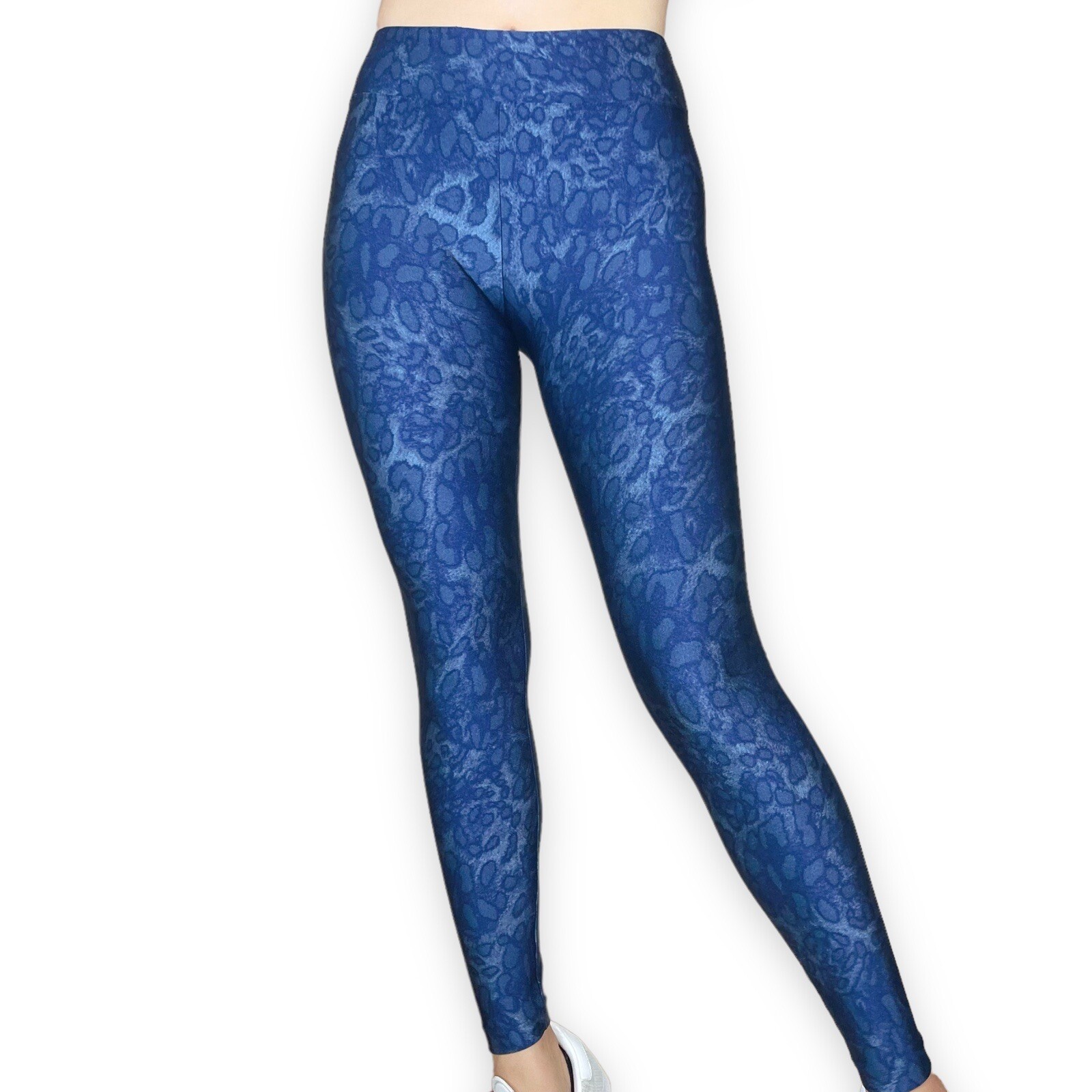 KORAL Liquid Metallic Blue Cheetah Print Leggings… - image 17