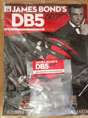 EAGLEMOSS 1/8 BUILD JAMES BOND 007 ASTON MARTIN DB5 ISSUE 78 NEW SEALED WITH MAG