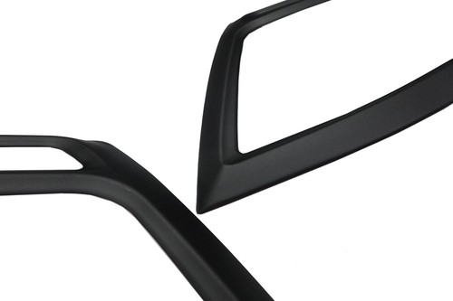 Matte Black Headlight Headlamp Cover Trim For Ford Ranger T6 2012 2013 2014 2015 - Picture 6 of 9