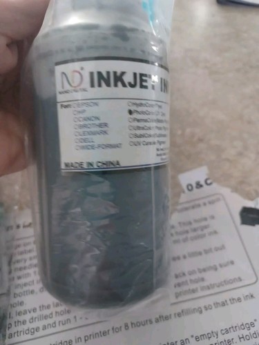 Refill Bulk Black Ink Refill for Printers Printers 8.3 oz Nano Digital INK Jet - Picture 4 of 7