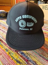 Vintage Auto Equipment Paterson NJ Snapback Mesh Trucker Hat Black Foam Speedway