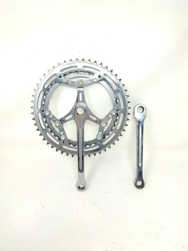 Pédalier Vintage 170mm - Plateaux 40/52 - Avec Cage - Pour Vélo Course