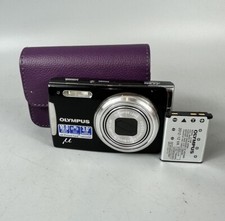 Olympus Mju 1060 10.0MP Digital Camera, Black - Tested  Working