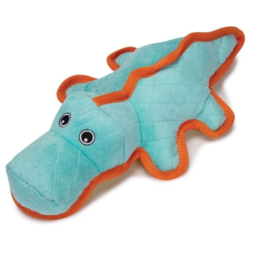 Hundespielzeug Tuff Alligator langlebig dreilagig gesteppter Stoff groß 15 Zoll - Bild 9 von 38