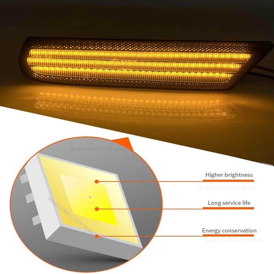 For 97-04 Porsche Boxster 986 / -05 911 996 LED Side Marker Light Lamp Smoke Set Foto 2 de 4