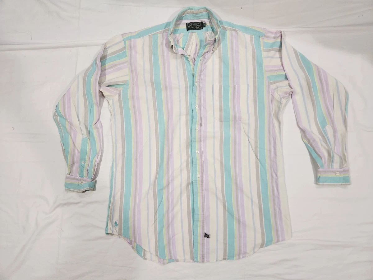 Ralph lauren cheap pastel striped shirt