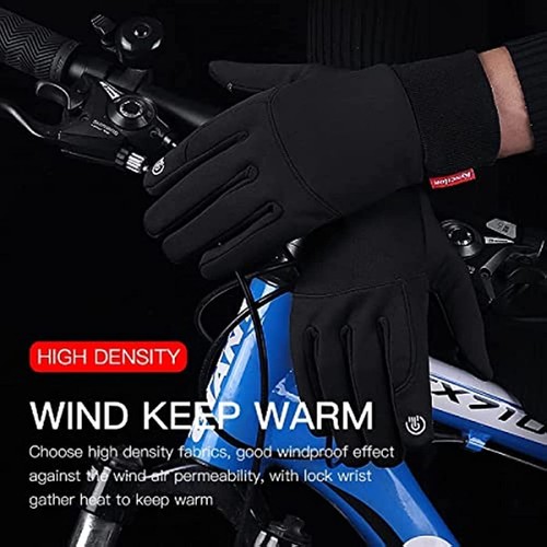 Winter Warm Thermo Gloves Windproof Waterproof Touchscreen Mittens for Men Women - Picture 4 of 11