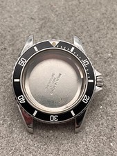 #1378 BREITLING CASSA OROLOGIO VINTAGE DIVER PLONGEE CASSA CASE SET ACCIAIO INOX