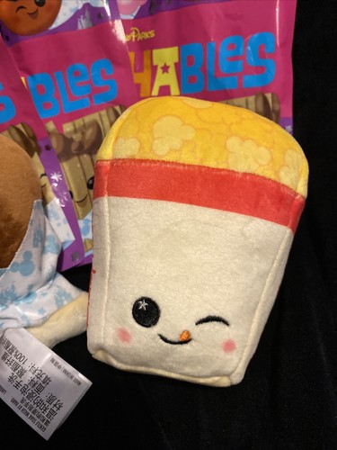 Disney Parks Wishables Parks Food Series 2 Mystery Plush Popcorn Churro Set of 4 - Picture 2 of 15