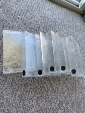 Lot Of 6 Nintendo NES Clear Plastic Protectors Game Cases CIB Complete In Box