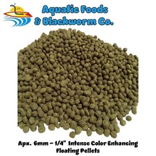 44-lb Intense Color Enhancing Floating Pellets Koi, Ponds Aquariums. Apx. 6mm