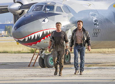 PHOTO EXPENDABLES 3 - ARNOLD SCHWARZENEGGER & SYLVESTER STALLONE (P1) 20X27 CM