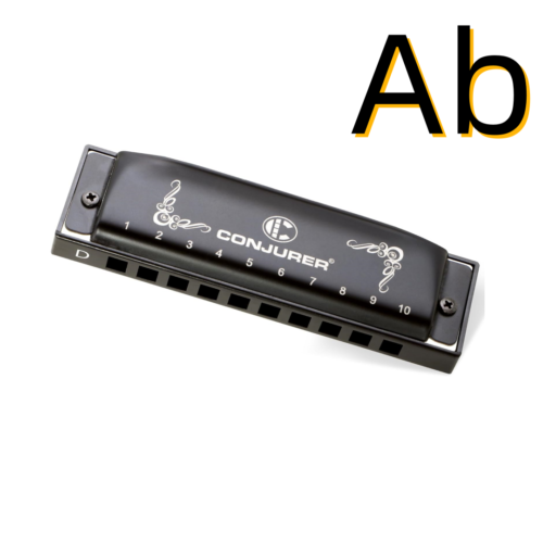 CONJURER Blues 10 Hole Harmonica for Beginner Professional Diatonic Harmonica - Picture 11 of 21