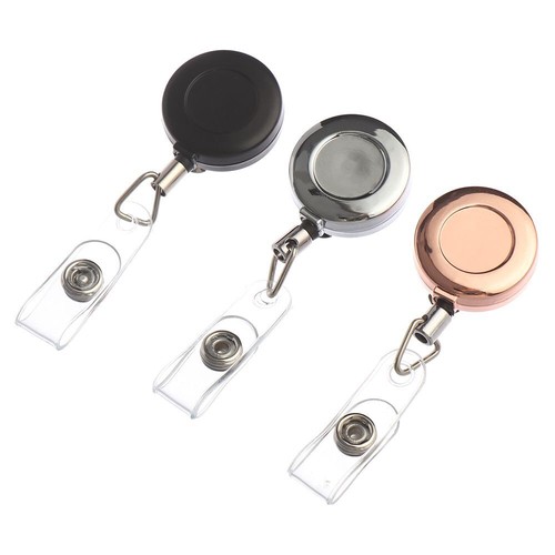Anti-Lost Clip ID Name Card Lanyards Badge Holder Retractable Key Ring