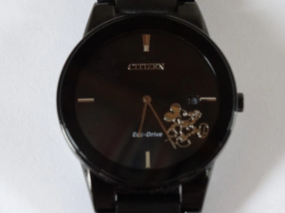 Мужские часы Citizen Cal.J165 Disney Mickey Mouse Eco Drive дата Solar 7,5 дюйма - Изображение 2 из 4