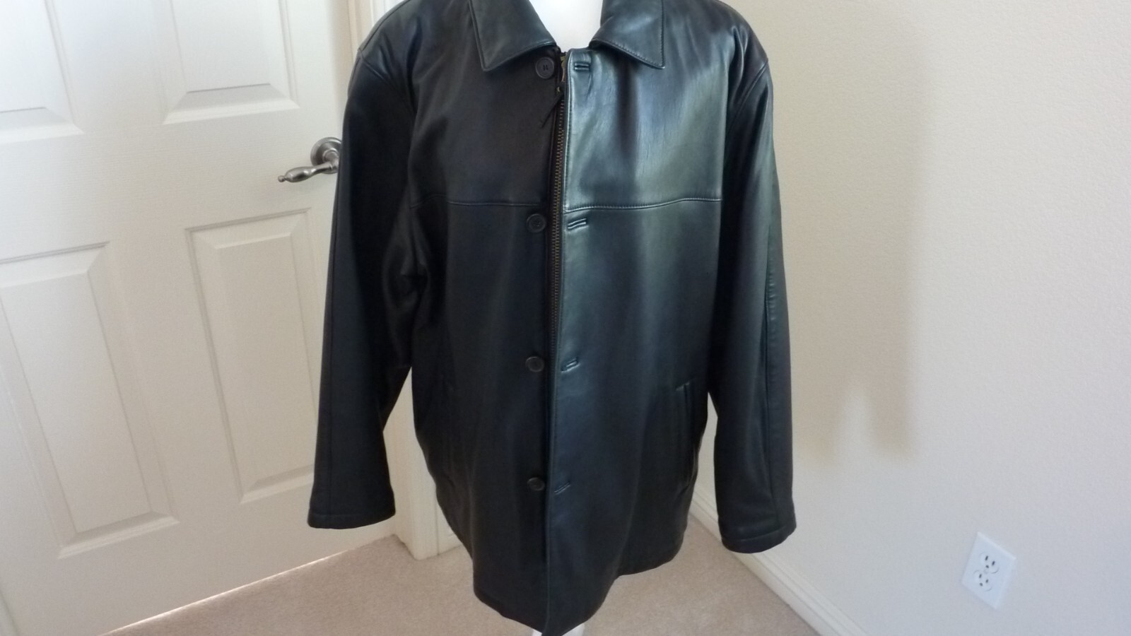 L'HOMME Tailored Jacket, Made in USA, Men's Size L unclear black type Vintage Second Hand main image 0