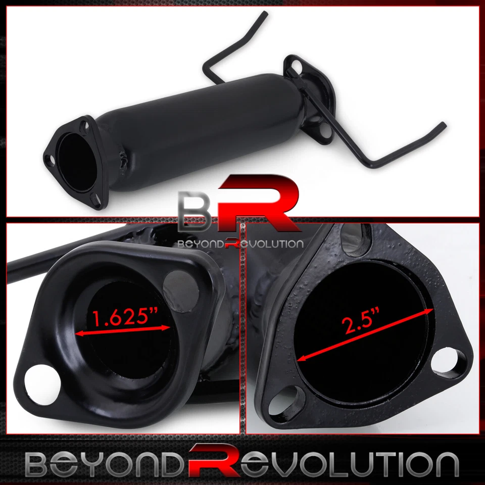 For 1994-1997 Honda Accord 2.2 L4 CD DX LX EX Hi-Flow Exhaust S/S Pipe Black - Изображение 2 из 2