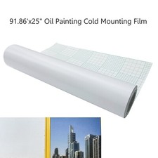 91.86'x25" Oil Painting Cold Laminating Film Self-Adhesive Roll Laminating Film