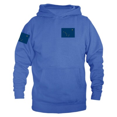 State of Alaska Flag Crest AK Graphic Hoodie