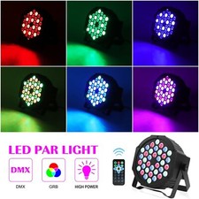 10PCS Rechargeable 36 LED PAR Light RGB Stage Lighting Beam Party Disco Light US