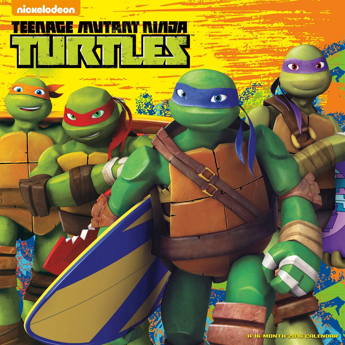 Teenage Mutant Ninja Turtles Comic Art 16 Month 2016 Wall Calendar NEW SEALED | eBay