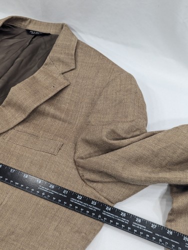 Jos. A. Bank Signature Blazer Sport Coat Suit Jacket Silk Wool 44R 48" Birdseye - Picture 13 of 14