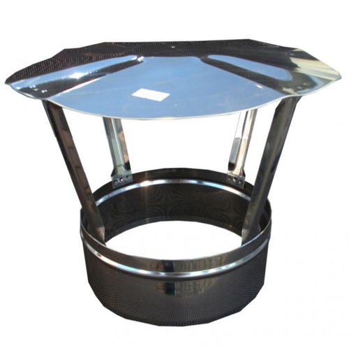 AirTech-UK Edelstahl-Dachhaube 125 Mm – Regenschutz Für Schornstein, Kamin & Abluftrohr, Rostfrei & Leicht Zu Montieren