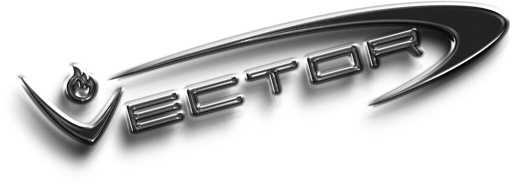 Vector Icon Electric Triple Flame Chrome Satin -  VECTOR ICON CHROME SATIN 1C