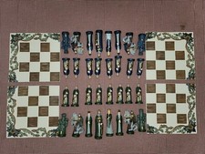 Hand Painted Ceramic Chess Set