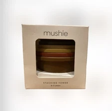 mushie Stacking Tower Cups Toy Made in Denmark Baby Gift