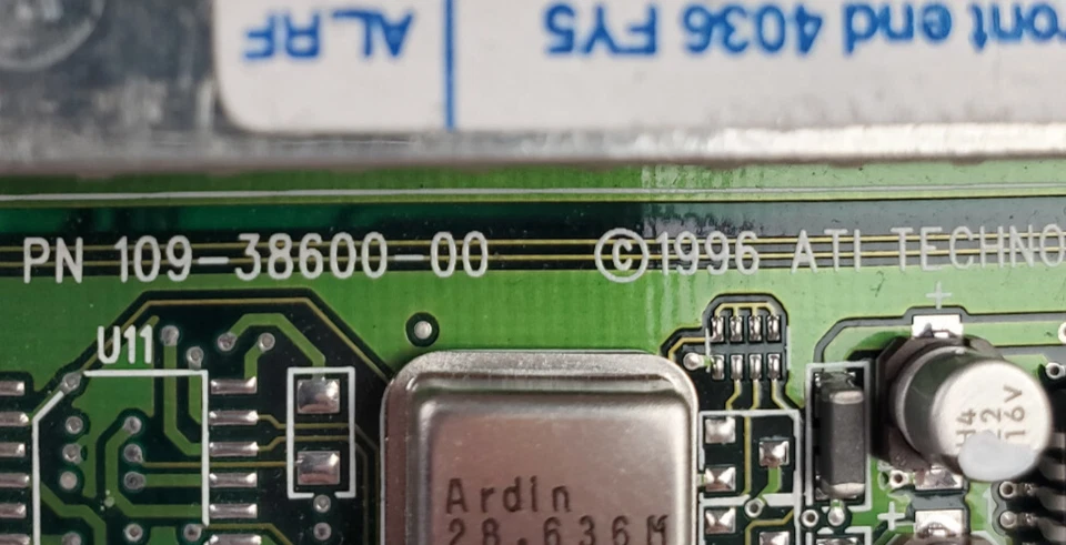 ATI All-in-Wonder 2 MB 3D RAGE II+DVD PCI NTSC/NA Tuner 109-38600-00 TESTED - Image 4 of 4