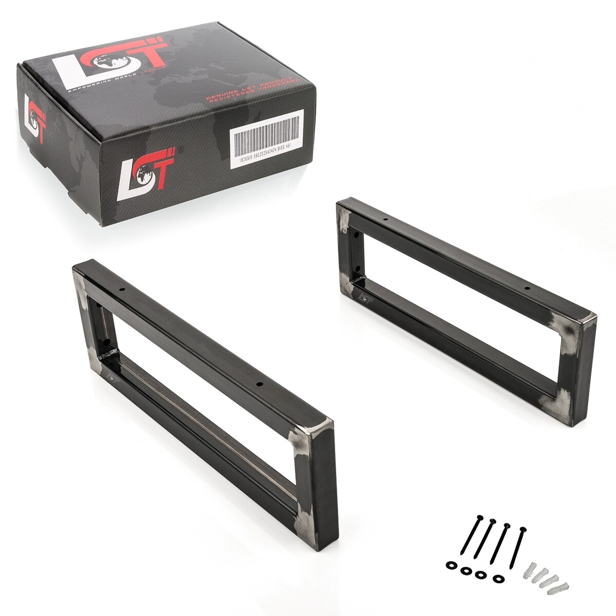 2x Wall Console Industrial 450mm Washbasin Holder Shelf Bracket Towel Holder