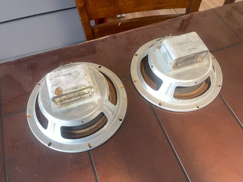 Vintage Marsland 8" Alnico Tieftöner Lautsprecher Matched Pair 8 Ohm RAR - Bild 2 von 4