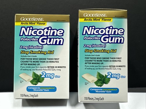 24x GoodSense Nicotine Gum•2 mg•110pcs/ea(2640 Total)•Artic Mint*SEE ALL PHOTOS! - Picture 6 of 9