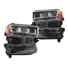 Passenger&Driver Side For Chevy Silverado 1500 2019-20 2021 Headlights Headlamps
