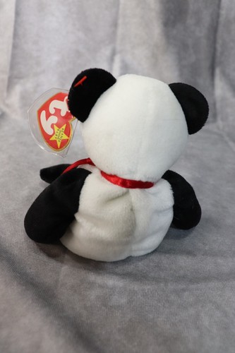 Ty Beanie Baby Original Fortune the Panda Con Protector de Etiqueta - Imagen 3 de 4