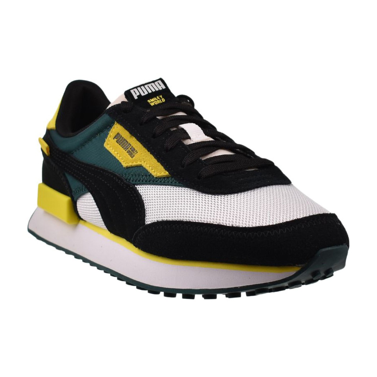Puma Future Rider Jr Smiley World Big Kids' Shoes Black-Yellow
