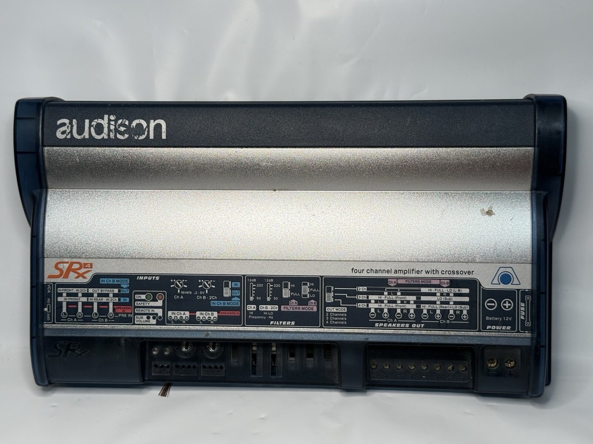 Audison SRx4 4ch Max170W Car Power Amplifier - Tested Audison SRx4 4ch Max170W Car Power Amplifier - Tested