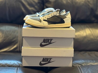 Air Jordan 1 Retro Low OG SP (PS) Travis Scott Medium Olive SIZE 1.5Y DO5442-200