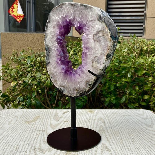 Cristal mineral amatista natural de 7,87 lb cortado a mano como cristales espécimen - Imagen 6 de 15