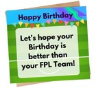 Fantasy Prem Birthday Card - Football Birthday Card, FPL Card, FPL Greeting Card
