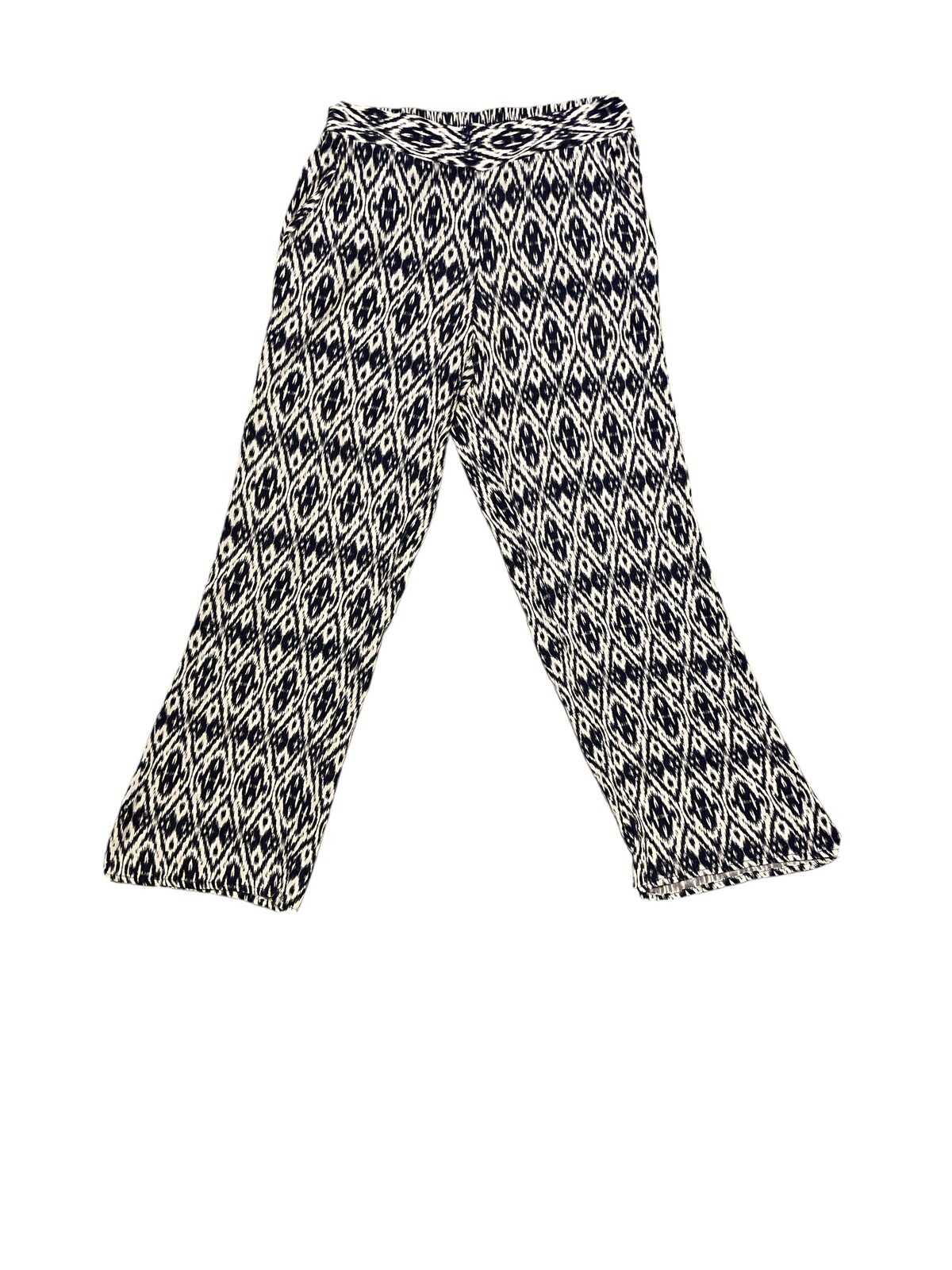 I.N. Studio Women's Blue White Casual Pants Small Petite Lightweight