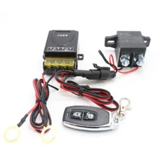 Car Battery Isolator Disconnect Kit Cut Off Switch Dual Wireless Remote Kit 12V